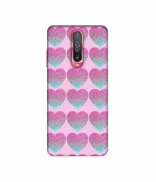 Amazon Brand - Solimo Designer Sparkle Heart Texture 3D Printed Hard Back Case Mobile Cover for Poco X2 / Mi Redmi K30