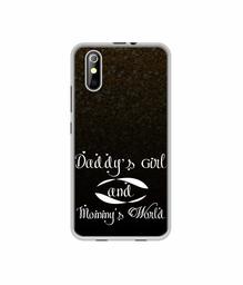 Amazon Brand - Solimo Designer Daddy's Girl and Mummy World UV Printed Soft Back Case Mobile Cover for iKall K200