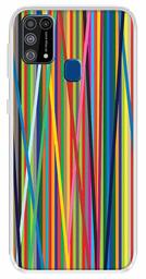 Amazon Brand - Solimo Designer Multicolor Visual Art Printed Soft Back Case Mobile Cover for Samsung Galaxy M31