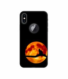 Amazon Brand - Solimo Designer Dark Black Cat 3D Printed Hard Back Case Mobile Cover for Apple iPhone Xs Max (Logo Cut)