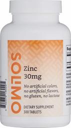 Amazon Brand - Solimo Zinc 30mg, 300 tablets, Ten Month Supply