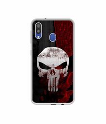 Amazon Brand - Solimo Designer Punisher Skull UV Printed Soft Back Case Mobile Cover for Samsung Galaxy M20