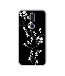 Amazon Brand - Solimo Designer Color Flowers UV Printed Soft Back Case Mobile Cover for Nokia 8.1