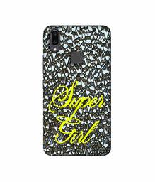 Amazon Brand - Solimo Designer Super Girl On Foil 3D Printed Hard Back Case Mobile Cover for Vivo V9 / V9 Pro