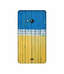 Amazon Brand - Solimo Designer Wooden Pattern 3D Printed Hard Back Case Mobile Cover for Microsoft Lumia 540