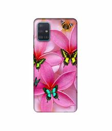 Amazon Brand - Solimo Designer B-Butterflies 3D Printed Hard Back Case Mobile Cover for Samsung Galaxy A51