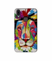 Amazon Brand - Solimo Designer Lion Multicolor Vector 3D Printed Hard Back Case Mobile Cover for Vivo V9 / V9 Pro