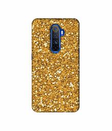 Amazon Brand - Solimo Designer Golden Sparkle 3D Printed Hard Back Case Mobile Cover for Oppo Reno Ace/Realme X2 Pro