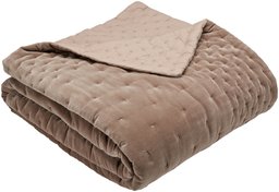 Pinzon Signature 100-Percent Velvet Cotton Quilt, Full/Queen, Mink