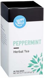 Amazon Brand - Happy Belly Peppermint Herbal Tea Bags, 20 Count (Previously Solimo)