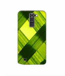 Amazon Brand - Solimo Designer Leafs Texture 3D Printed Hard Back Case Mobile Cover for LG K7