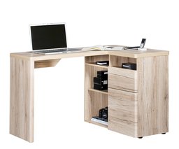 Marchio Amazon - Movian Olton - Scrivania angolare con scomparto, 112 x 90 x 76 cm, effetto quercia