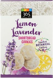 365 Everyday Value, Lemon Lavender Shortbread Cookies, 4.9 Oz