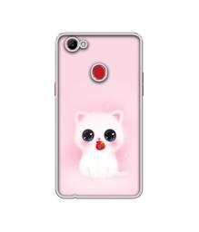 Amazon Brand - Solimo Designer Kitty UV Printed Soft Back Case Mobile Cover for Oppo F7