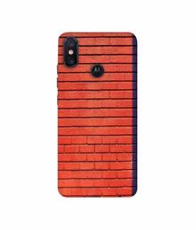 Amazon Brand - Solimo Designer Red and Purple Brick 3D Printed Hard Back Case Mobile Cover for Motorola One Power