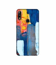 Amazon Brand - Solimo Designer Canvas with Blue Paint 3D Printed Hard Back Case Mobile Cover for Asus ZenFone Max Pro M2