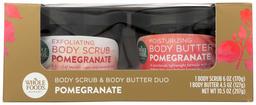 Whole Foods Market, Body Scrub & Body Butter Duo, Pomegranate, 10.5 oz