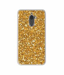 Amazon Brand - Solimo Designer Golden Sparkle UV Printed Soft Back Case Mobile Cover for Coolpad Note 5 Lite