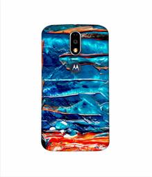 Amazon Brand - Solimo Designer Blue Oil Color 3D Printed Hard Back Case Mobile Cover for Motorola Moto G4 Plus (with Logo Cut)