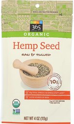 365 Everyday Value, Organic Hemp Seed, 4 oz