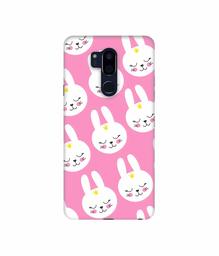 Amazon Brand - Solimo Designer Rabbit Pattern 3D Printed Hard Back Case Mobile Cover for LG G7 ThinQ