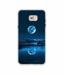 Amazon Brand - Solimo Designer Moon Pattern Print UV Printed Soft Back Case Mobile Cover for Samsung Galaxy C7 Pro