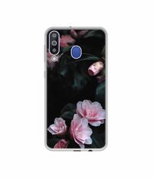 Amazon Brand - Solimo Designer Dark Flowers Photography UV Printed Soft Back Case Mobile Cover for Samsung Galaxy M30