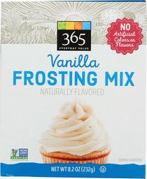 365 Everyday Value, Vanilla Frosting Mix, Naturally Flavored, 8.2oz