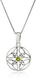 [Find] Amazon Collection suta-ringusiruba-keruto and Peridot Pendant Necklace, 18 "