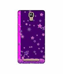 Amazon Brand - Solimo Designer Sparkling Stars 3D Printed Hard Back Case Mobile Cover for Gionee Marathon M5 Plus