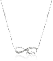 [Find] Amazon Collection Sterling Silver Cubic Zirconia infinitexisisuta-zu Necklace