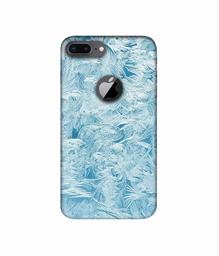 Amazon Brand - Solimo Designer Feather Texture 3D Printed Hard Back Case Mobile Cover for Apple iPhone 8 Plus (with Logo Cut)