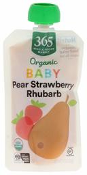 365 by Whole Foods Market, Organic Baby Food, Pear Strawberry Rhubarb, 4 Ounce