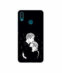 Amazon Brand - Solimo Designer Couples Standing in Rain 3D Printed Hard Back Case Mobile Cover for Huawei Y9 (2019)