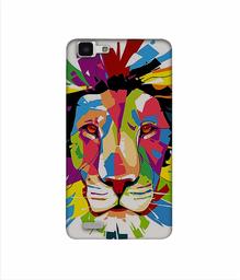 Amazon Brand - Solimo Designer Lion Multicolor Vector 3D Printed Hard Back Case Mobile Cover for Vivo Y27L