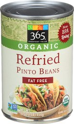 365 Everyday Value, Organic Refried Pinto Beans, Fat Free, 16 oz