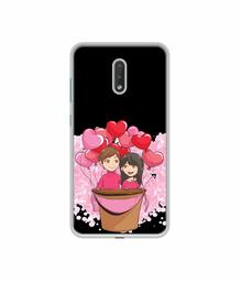 Amazon Brand - Solimo Designer Boy and Girl UV Printed Soft Back Case Mobile Cover for Nokia 2.3