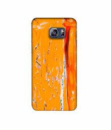 Amazon Brand - Solimo Designer Gold Yellow Paint 3D Printed Hard Back Case Mobile Cover for Samsung Galaxy S6 Edge Plus