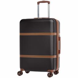 AmazonBasics - Maleta rígida «hardside» Vienna, con ruedas - 68 cm, Negro