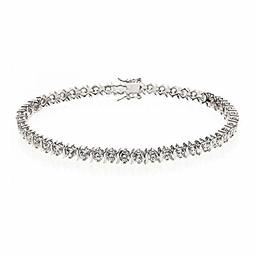 [Find] Amazon Collection puratinamekkisuta-ringusiruba-kuria 3.5 mm Round Cut kyu-bikkuzirukoniatenisuburesurettosaizu 15 in Inches Bracelet jeb00004 _ 121cl6hqd00 