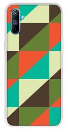 Amazon Brand - Solimo Designer Multicolor Square Colorful Pattern Printed Soft Back Case Mobile Cover for Realme C3