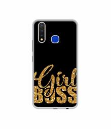 Amazon Brand - Solimo Designer Sparkle Girl Boss UV Printed Soft Back Case Mobile Cover for Vivo U20