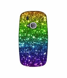 Amazon Brand - Solimo Designer Multicolor Stars 3D Printed Hard Back Case Mobile Cover for Nokia 3310