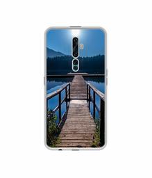 Amazon Brand - Solimo Designer Wooden Beach UV Printed Soft Back Case Mobile Cover for Oppo Reno2 F