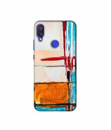 Amazon Brand - Solimo Designer Glass Paint 3D Printed Hard Back Case Mobile Cover for Xiaomi Redmi Note 7S