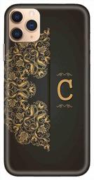 Amazon Brand - Solimo Designer Black Pattern Alphabet-C 3D Printed Hard Back Case Mobile Cover for Apple iPhone 11 Pro Max