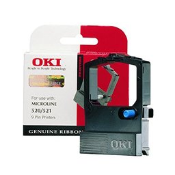 OKI Systems cassette 09002315 kleurlint zwart textiel ML 520/521