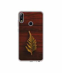 Amazon Brand - Solimo Designer Leaf on Wood UV Printed Soft Back Case Mobile Cover for Asus ZenFone Max Pro M2