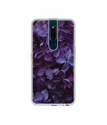 Amazon Brand - Solimo Designer Purple Flowers UV Printed Soft Back Case Mobile Cover for Oppo F11 Pro