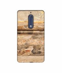 Amazon Brand - Solimo Designer Rushed Marble 3D Printed Hard Back Case Mobile Cover for Nokia 5